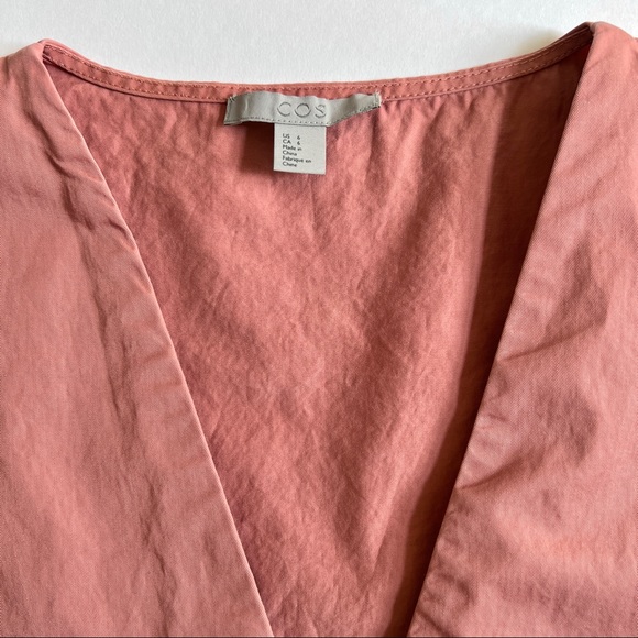 Cos Oversized V Neck Button Down Shirt - Picture 6 of 7